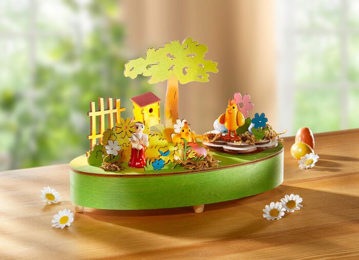 Bezaubernde Spieluhr aus Holz 