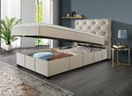 Boxspringbett mit Kaltschaumtopper CREME
