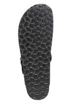 GINO GALANTE Clog aus schattiertem, genarbtem Rindleder SCHWARZ