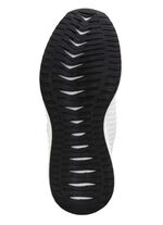 Schnür-Sneaker aus strukturiertem Textilmaterial WEISS