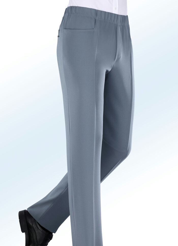 "Klaus Modelle"-Schlupfhose mit Gummibund in 4 Farben RAUCHBLAU