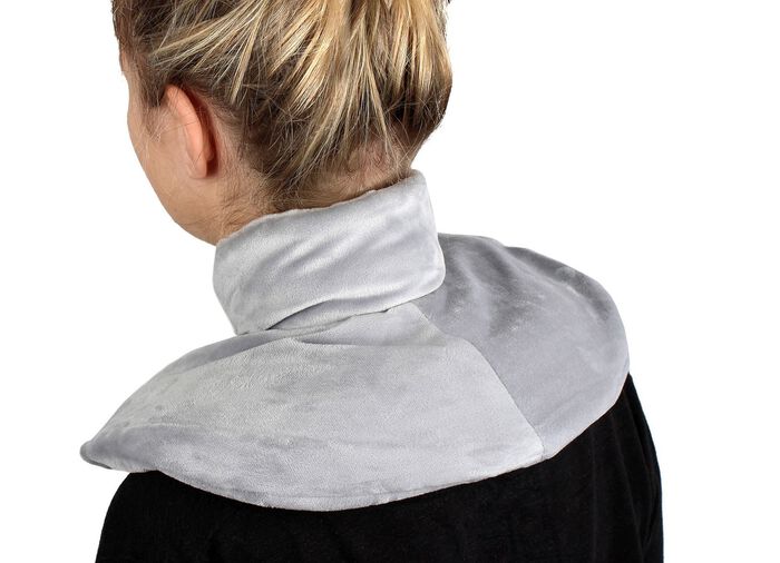 Vital Comfort Nacken-W&auml;rmflasche mit extra Stehkragen GRAU