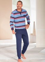 Zweierpack Schlafanz&uuml;ge mit Knopfleiste und B&uuml;ndchenabschl&uuml;ssen 