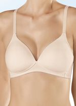 Naturana Zweierpack BH mit gepolsterten Cups 1X WEISS, 1X PUDER
