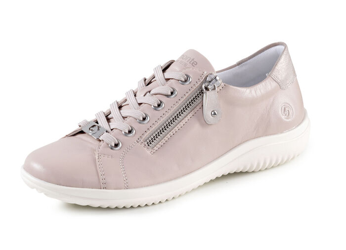 Remonte Schn&uuml;rschuh mit metallisch gepr&auml;gtem Einsatz PUDERROS&Eacute;