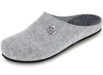 Leichte Damen-Hausschuhe, mit anatomisch geformtem Fu&szlig;bett HELLGRAU