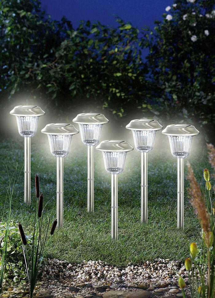 Solarleuchten, 6er-Set 