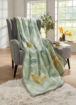 Schlafdecke mit Veloursbandeinfassung 