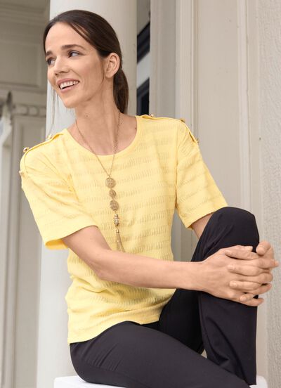 Shirt mit Zierkn&ouml;pfen 