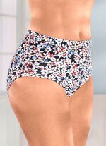 Viererpack Slips mit farbbrillantem Bl&uuml;mchendessin 