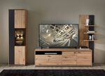 Wohnwand mit LED-Beleuchtung ARTISAN EICHE-GRAFIT