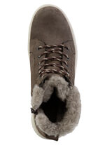 Schnür-Bootie aus echtem Lammfell NUGAT