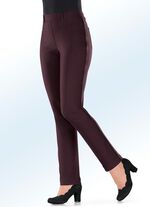 Hose mit kontrastfarbener Zierpaspel 