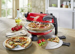 „G3Ferrari” Delizia - Pizzaofen mit feuerfester Naturstein ROT