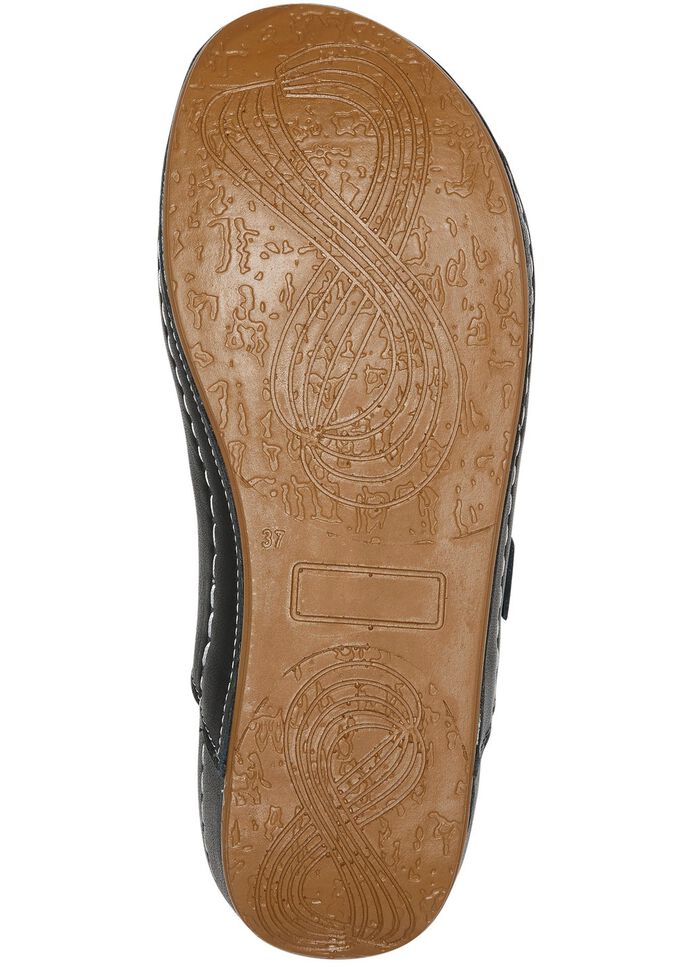 Andrea Conti Clog aus weichem Nappaleder SCHWARZ