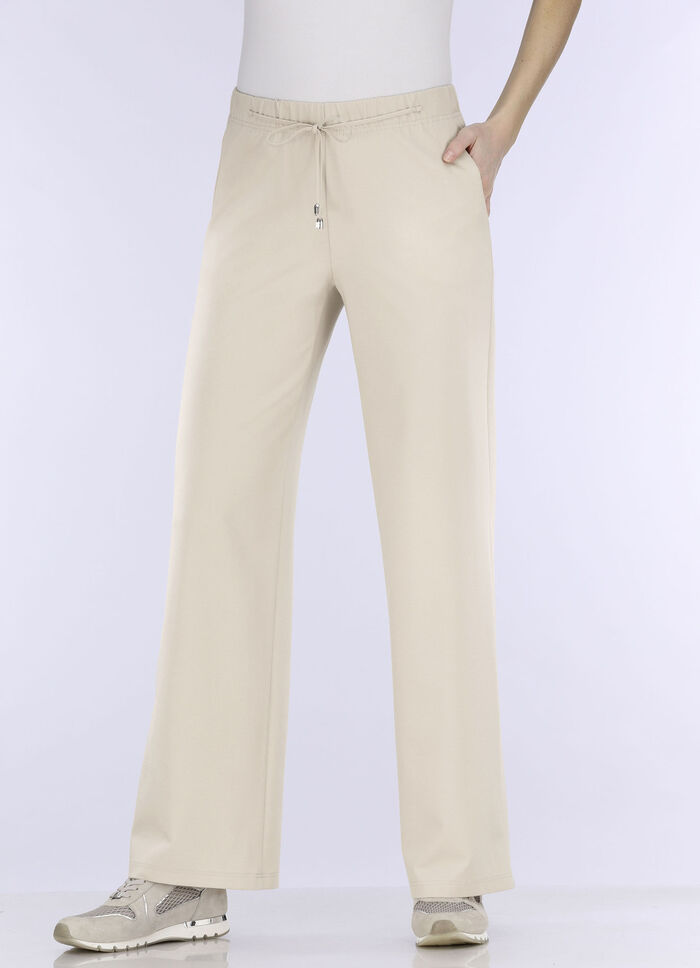 Angesagte Hose in modischer Weite BEIGE