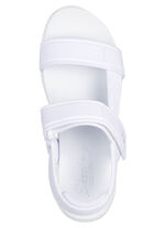SKECHERS Sandale aus dehnbarem Textilmaterial WEISS