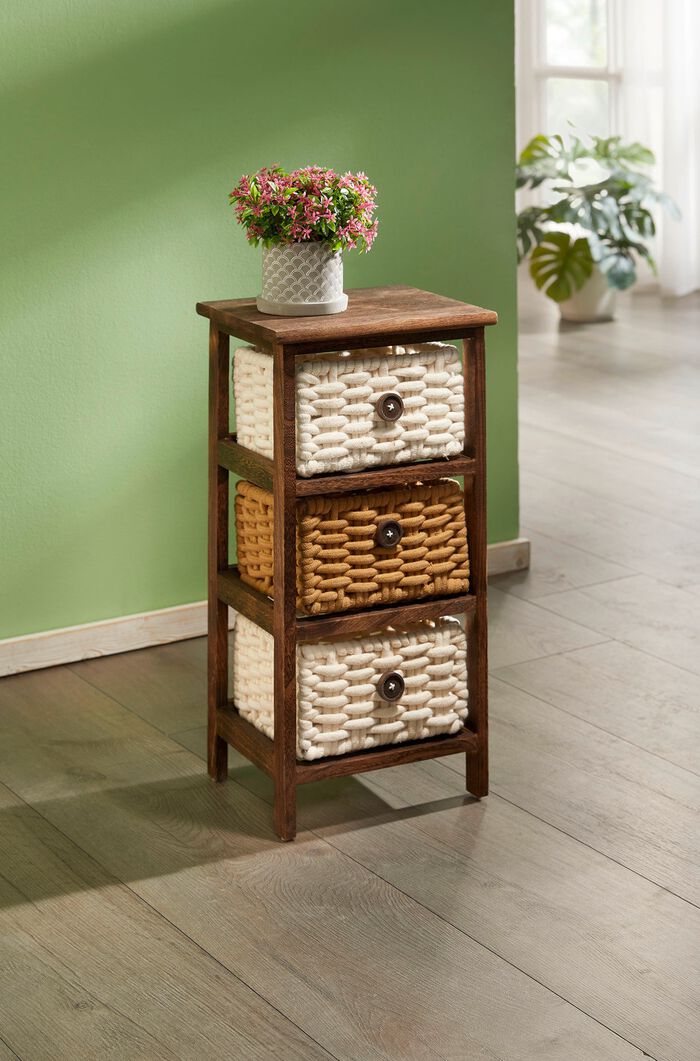 Dekoratives Regal mit Gestell aus Massivholz 