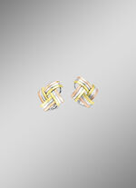 Modische Knoten-Clipstecker in Tricolor 