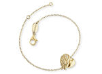 Armband "Herzfl&uuml;gel" gold plattiert 