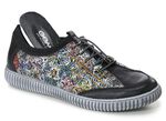Gemini Sneaker aus teilweise floral bedrucktem Rindleder 