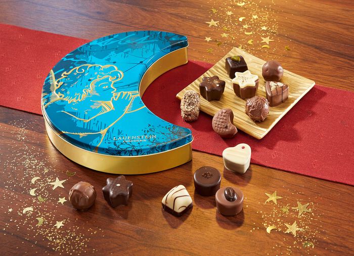 Pr&auml;sentdose Mond mit ausgesuchten Spezialit&auml;ten 