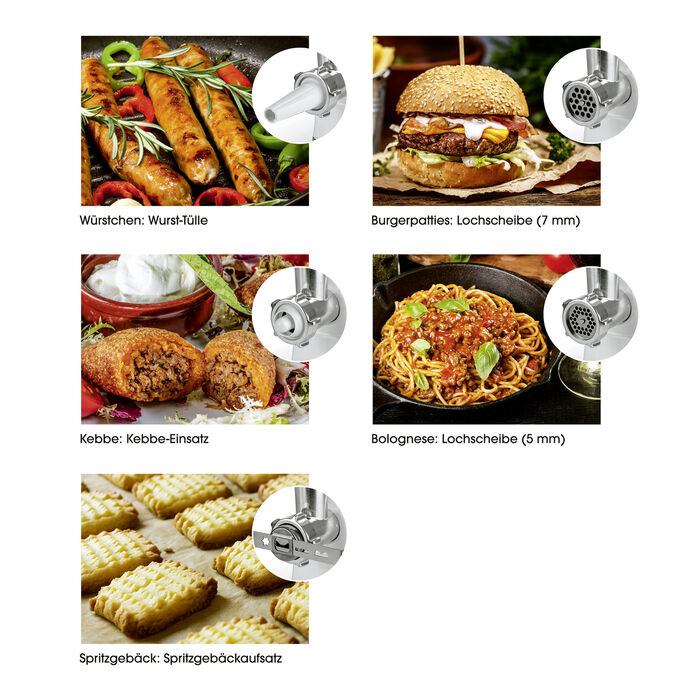 Fleischwolf mit Edelstahlschneide 