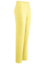 Hose mit abgesteppten Teilungsnähten GELB