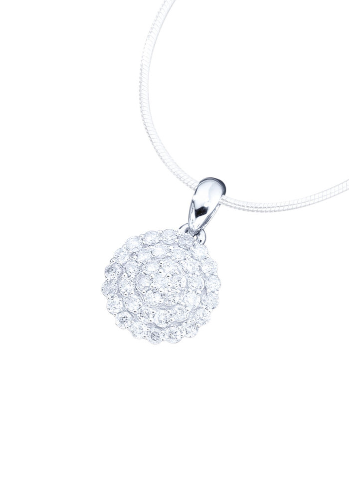 Hochwertig ausgefasster Anhänger mit Brillanten 