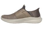 SKECHERS Slipper mit geformter Slip-Ins Fersenplatte TAUPE-GRAU