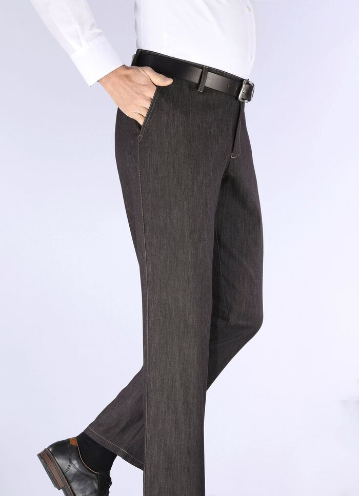 "Klaus Modelle"-Unterbauch-Edeljeans in 2 Farben ANTHRAZIT