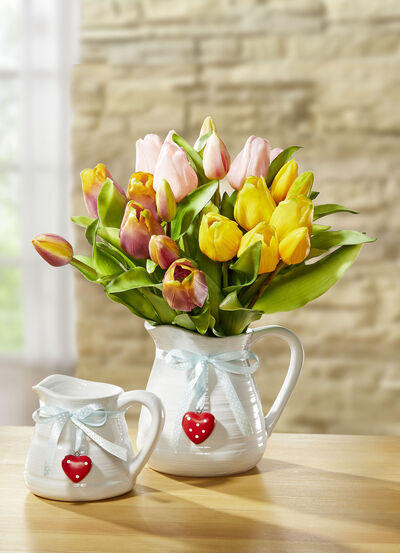 Tulpenstrauß aus hochwertigem Kunstmaterial 