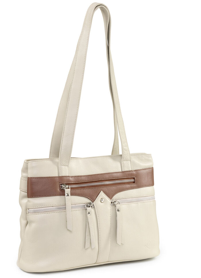 Laurina, Tasche, Damen, aus Leder BEIGE-BRAUN