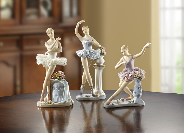 Ballerina aus Porzellan WEISS