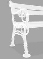 Gartenbank aus Voll-Kunststoff 