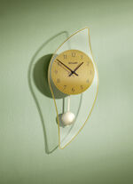 Wanduhr mit arabischen Ziffern GOLD