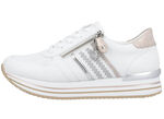 Remonte Sneaker im modischen Dessin WEISS-ROSEGOLD