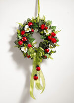Wandkranz mit Rosen und Marienkäfern 