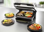 Tefal Tischgrill aus geb&uuml;rstetem Edelstahl 