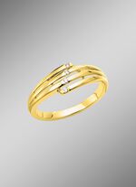 Durchbrochener Damenring mit Brillanten 