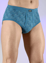 Dreierpack Slips mit Alloverdessin 