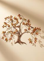 Wanddekoration aus Metall 