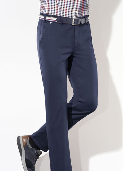 "Br&uuml;hl"-Hose mit G&uuml;rtel in 3 Farben 