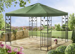 Pavillon Lukas mit pulverbeschichtetem Stahlgestell GRÜN