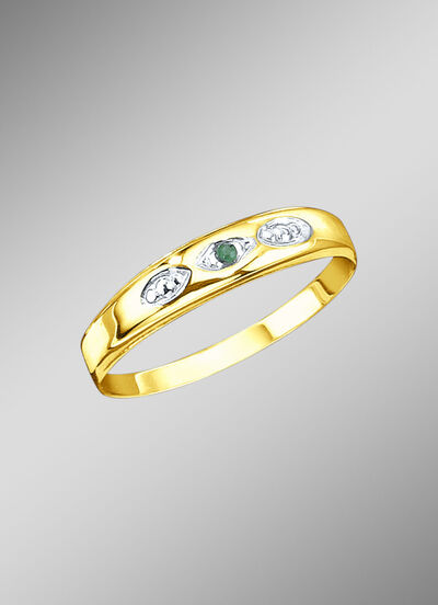 Damenring mit Smaragd 