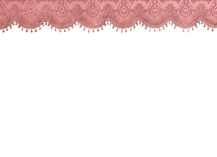 Schabracke mit Bommelborte ALTROSA