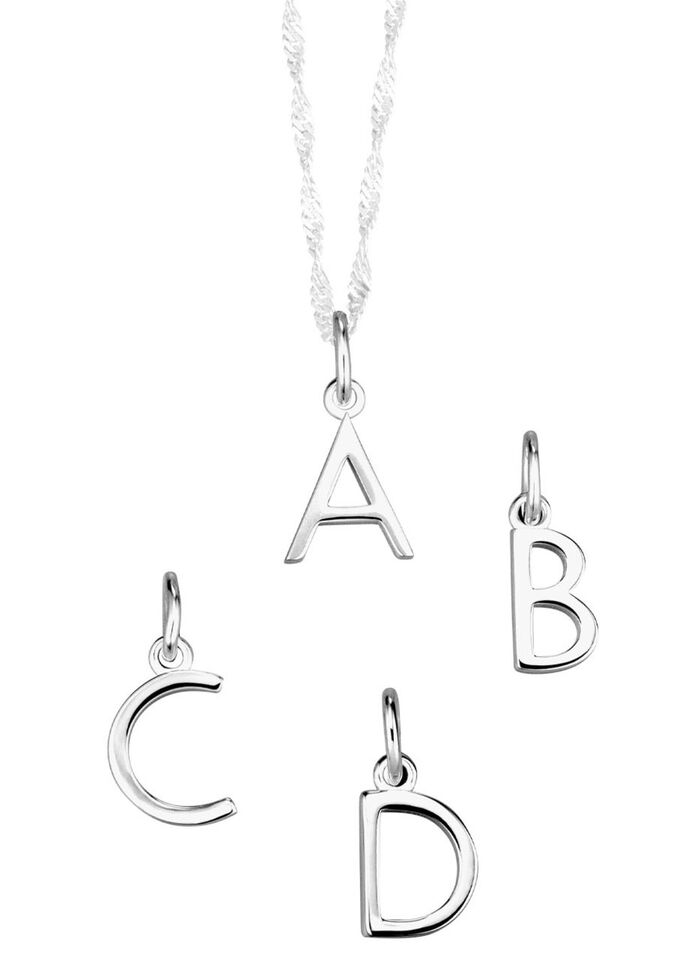 Bezaubernde Buchstaben-Anh&auml;nger aus Silber 