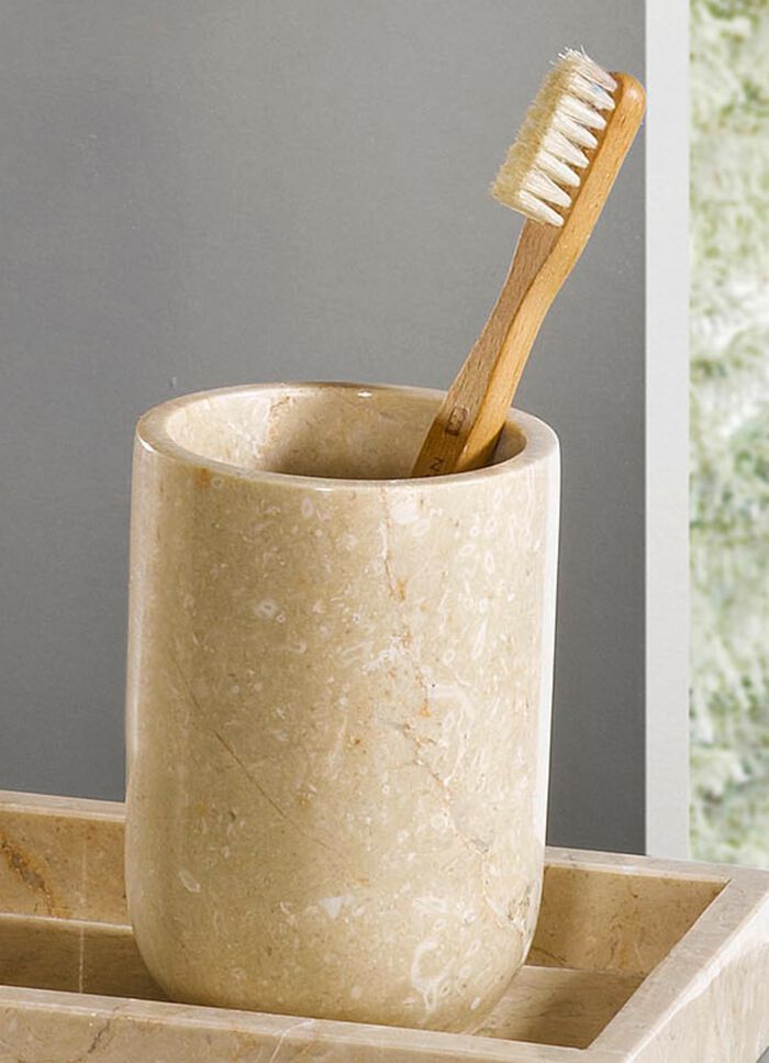 Badezimmer-Accessoires aus Marmor BEIGE