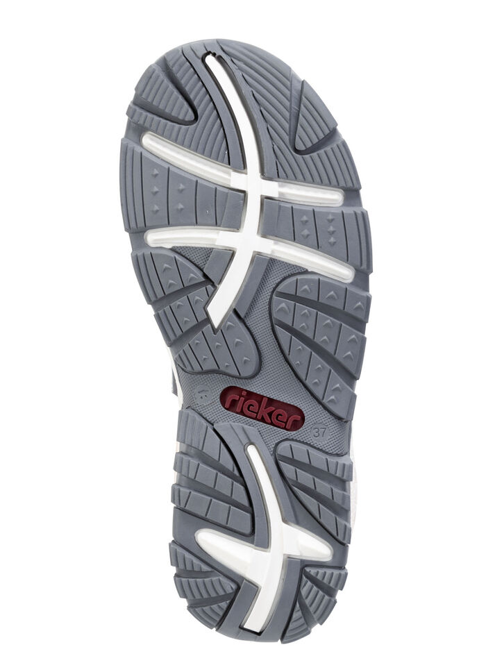 Rieker, sportliche Damen-Sandalen, mit zwei Klettspangen ROT