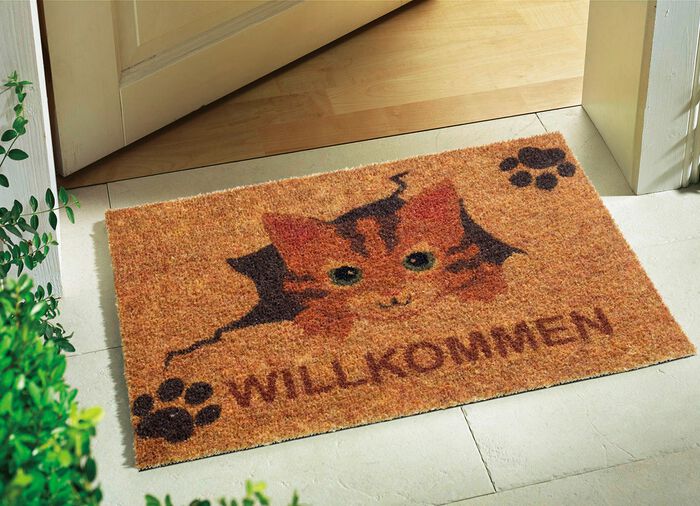 Fu&szlig;matte mit rutschhemmender Viny-R&uuml;ckseite 